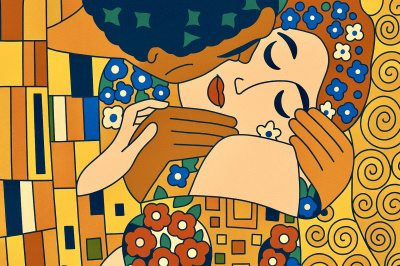 Klimt - Poljub 2025 replika