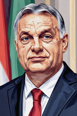 Portret Viktorja Orbána