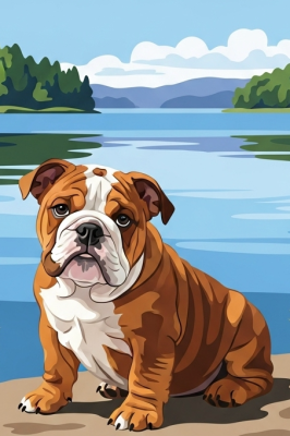 Portret angleškega buldoga – 25-873