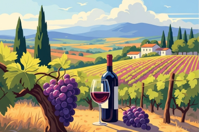 Toskansko grozdno vino