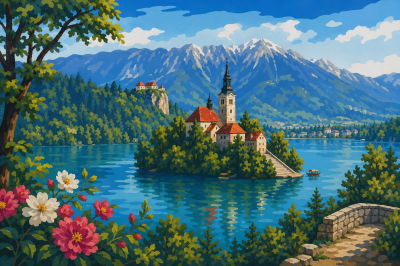 Slovenija - Blejsko jezero