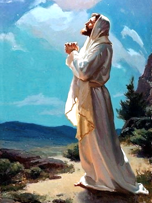 Jezus moli.