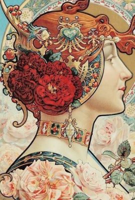 Slika v slogu Alphonse Mucha – AR-221