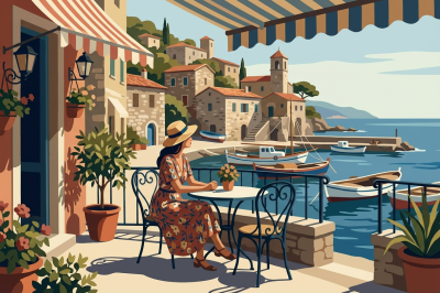 Mediteranski obmorski prizor – BG26-0288
