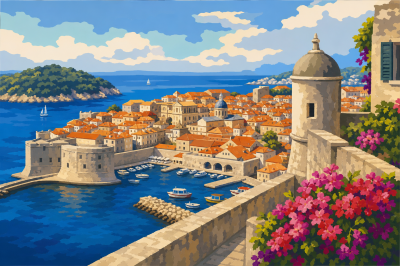 Panorama dubrovniške luke