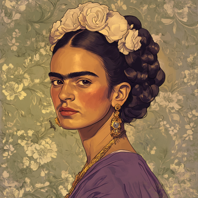 Portret Fride Kahlo – FR24-006