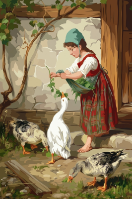 Pastirica z gosmi - replika Antonia Montemezzana