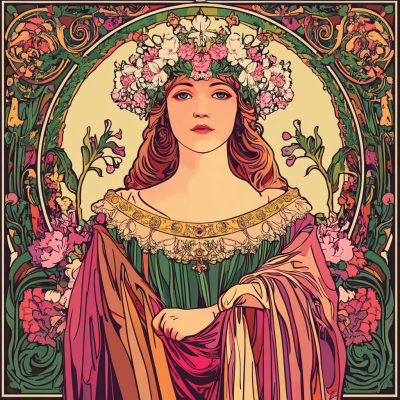Mucha stil: Pomlad