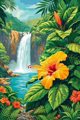 Trpski slap s hibiskusi