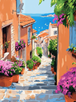 Ciklus cvetličnih mediteranskih ulic – 25-145