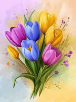 Barvni tulipani – 25-258