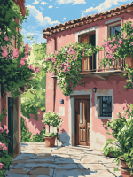 Ciklus cvetličnih mediteranskih ulic – 25-277