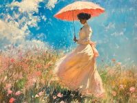 Monet, različice Gospe s sončnikom – 25-333