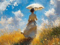 Monet, različice Gospe s sončnikom – 25-335