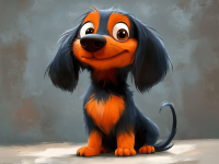 Portret dachshunda