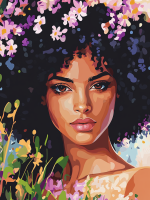 Afro portret