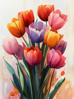Barvni tulipani – 25-503