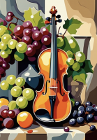 Trgatevni vzdušje s violino