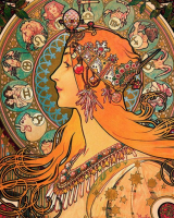 Slika v slogu Alphonse Mucha – AR-291