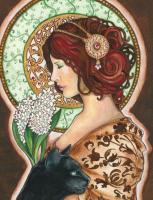 Slika v slogu Alphonse Mucha – AR-292