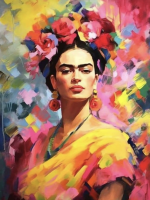 Barviti portret Fride Kahlo