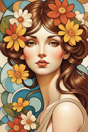 Slog Alphonse Mucha - Variacija 2 – BG26-0162