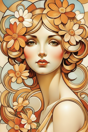 Slog Alphonse Mucha - Variacija 2 – BG26-0165