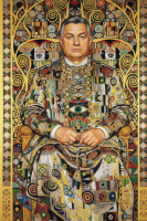 Portret v slogu Gustava Klimta – BG26-0211